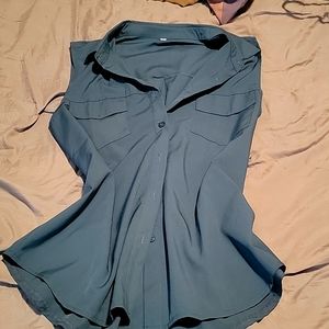 Sleeveless silky top